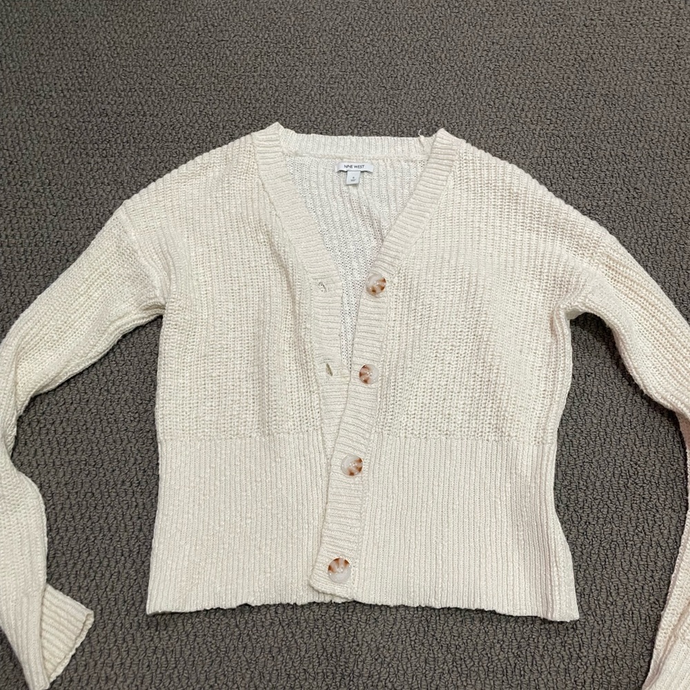 Knitted cream cardigan
